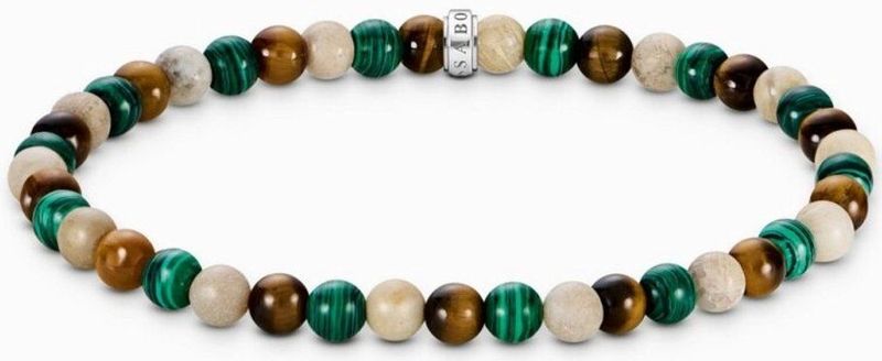 Thomas Sabo - A2183-468-7-L19 - Armband - Groen - Gerecycled Zilver