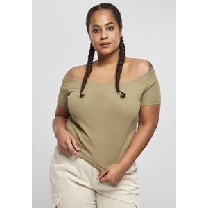 Urban Classics - Dames T-shirt - Off Shoulder - Grandes Maten