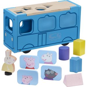 Peppa Pig - Wood Play - School Bus Sorter (20-00118)