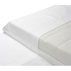 Homéé® Kophoeslaken 16A 100% Katoenen 175g. p/m2  Wit  - 1 persoons 160x280 +30cm