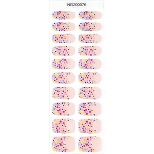 Candy Dots Gel Nagelstickers – UV Nail Wraps – Kleurrijke Stippen Nail Art ��– Zelf Aanbrengen – Langhoudend – Gel-look Manicure Thuis
