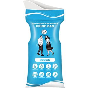 OIMG Plaszak - 10 stuks - uniseks - Draagbaar - Hoge kwaliteit en lekvrij ontwerp - Nood Toilet - Grote capaciteit Plaszak - Comfort Plaszak - Plaszak voor onderweg - Kan staand of zittend zijn - Ideaal voor Thuis, auto, reizen, kamperen - 900ml