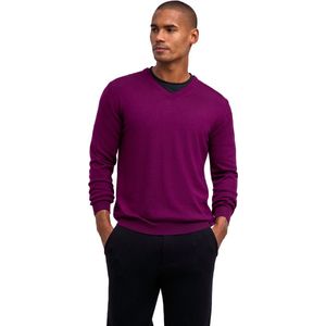 FALKE - Basic New Merino V-Neck - Wol Trui - Rood