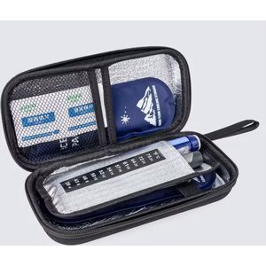 Insuline Hardcase inclusief 2 Icepacks – Voor Insuline, Ozempic, Mounjaro & Andere Medicijnen – Draagbare Medische Koeltas - Medische Koeltas voor Insulinespuit - Compact & Herbruikbaar
