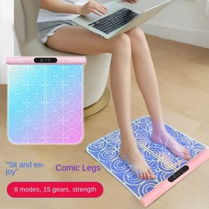 Microstroom Voetmassageapparaat – Oplaadbare Spierstimulator voor Pijnverlichting, Ontspanning en Verbeterde Bloedcirculatie | Draagbaar met Timer voor Thuis en Kantoor