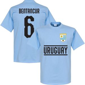 Uruguay Bentancur 6 Team T-Shirt - Lichtblauw - XS