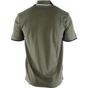 Hugo Boss - Katoen Elastan Polo Shirt - Groen - Katoen - Korte Mouwen