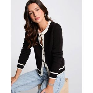 Morgan de Toi - Mbeya Cardigan - Vest - Zwart - Katoen/Acryl