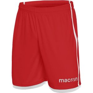 Macron Algol Short Heren - Rood / Wit | Maat: 3XL