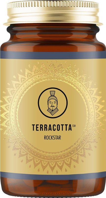Terracotta - TCM ROCKSTAR - Paddenstoelen Combi - 180 Caps - Agaricus Blazei Murill en Cordyceps Sinensis Extracten