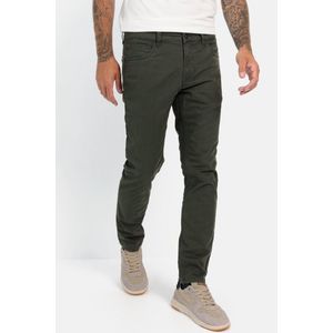 camel active Regular Fit 5-pocket broek met thermische voering - Maat menswear-38/30 - Donker Groen