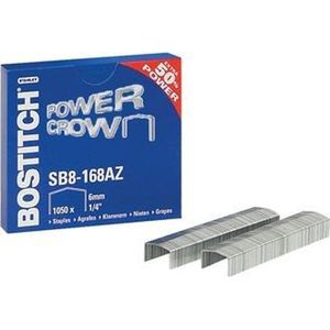 Bostitch nietjes voor B8R B8HC B8E B8HDP en B8P doos van 1.050 nietjes SB8-168E (6 mm)