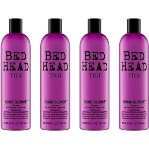 Tigi - Bed Head Dumb Blonde Shampoo 750ml - SET 4 STUKS