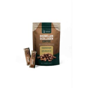 Ileida Koffie - Bromelaïne & Collageen Detox Koffie L-Carnetine - Inuline + Natuurlijke koffiesmaak - 100% Oplosbare koffie 3g x 30 Stuks (Herbamina)