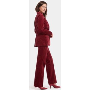 NYDJ - Smoking Blazer - Rood - Katoenfluweel