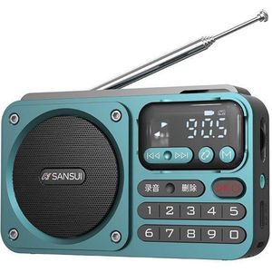 Crrynuo - F22 Bluetooth-Luidspreker - FM-Radio - Draagbaar - Blauw - Multifunctionele Kaart - USB - Externe Opname​