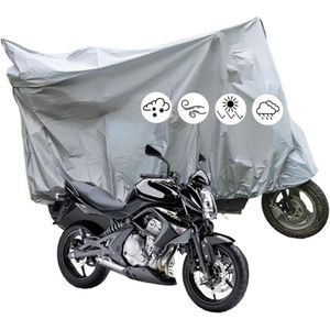 Waterdichte Motorhoes 190T Polyester - Motorfiets Beschermhoes voor Buiten - Waterdicht en UV-bestendig - Met Slotgaten - Regen, Sneeuw, Stof