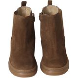 Enkellaarsjes - Kameel - Leren Boots - Met Rits en Elastiek