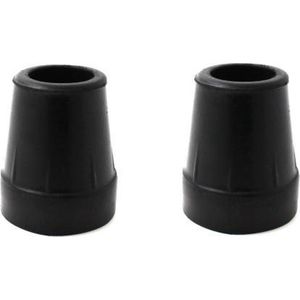 Krukdoppen 22 mm Anti-Slip Set van 2 - Zwart