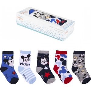 Babyshower - kraamcadeau - Disney - Mickey - Baby sokken set 5 paar - maat 17/18