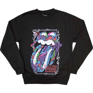 The Rolling Stones - Colour Swirls Sweater/trui - S - Zwart