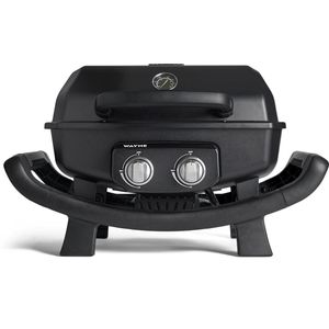 Burnhard Draagbare 2-Branders Gasbarbecue - Afdekhoes - BBQ Wayne