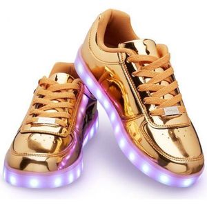 Schoenen - Lichtgevende LED Schoenen - Goud