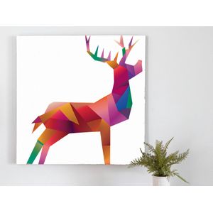 Deer oh deer | Deer oh Deer | Kunst - 75x75 centimeter op Forex | Foto op Forex