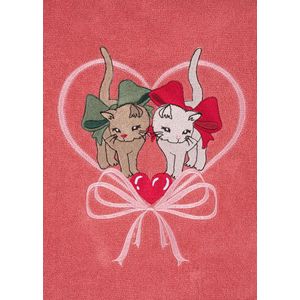 Konges Sløjd Terry Poncho met kap - Baby - 80-86cm/12-18m - Flamingo Plume