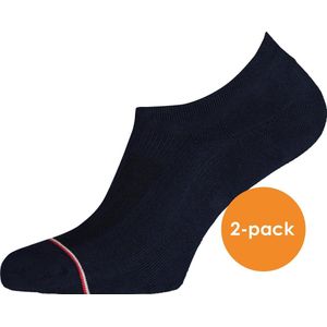Tommy Hilfiger Iconic Sports Socks (2-pack) - heren sneakersokken katoen - onzichtbaar - donkerblauw - Maat: 43-46
