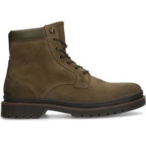 Manfield Suède Veterboots Kaki