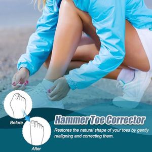 12 Stuks Hammer Toe Corrector - Siliconen Grote Teen Rechtzetter voor Klauwtjes en Gebogen Teenen (S)