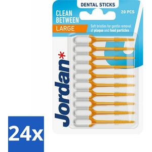 Jordan Sticks Clean Between Large 40 stuks per verpakking - Voordeelverpakking - 24 stuks