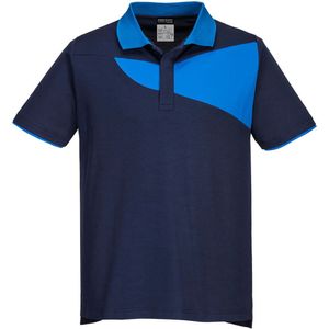 Portwest PW2 Hi Vis polo K/M PW210 - marine/korenblauw - S