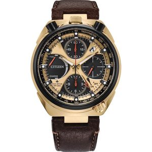 Citizen Promaster Tsuno Chrono Racer AV0072-01X Horloge - Leer - Bruin - Ø 44 mm