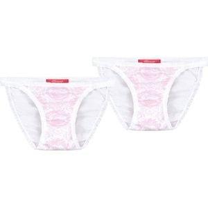 Exclusief Luxueus Kinder ondergoed Luxe mooie zacht roze Girly Tanga van Hanssop met fashionable elastische rand details en in een luxe exclusieve Hanssop Pink Toile design, Meisjes Tanga, zacht roze toile print, maat 128