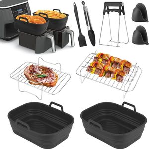 Accessoires voor heteluchtfriteuse - Multifunctionele Airfryer Accessoireset en Siliconen Vorm