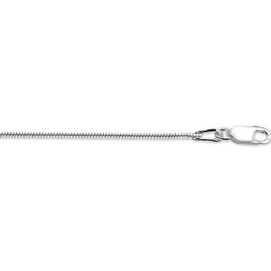 The Jewelry Collection Ketting Slang Rond 1,2 mm - Zilver