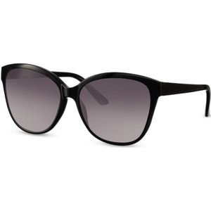 P&B® – Klassieke Stijlvolle Zwarte Zonnebril - Duurzame Zonnebril – Dames Zonnebril - 100% Recycled Polyester - 100% UV protectie – Zwart