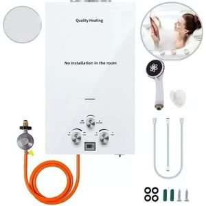 Propaan geiser 12L - LPG Geiser 12 Liter / minuut Boiler - Ideaal Voor Camper - Caravan - Boot - Camping - Snel Heet Water - Inclusief Douche