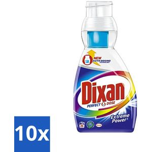 10 x Dixan Perfect Dose - Vlekkenkampioen - Extreme Power - Witte, Gekleurde & Zwarte Was - 26 Wasbeurten - Vlekkenverwijderaar - Wasmiddel - Vlekkenkampioen - Extreme Power - Reinigingsmiddel