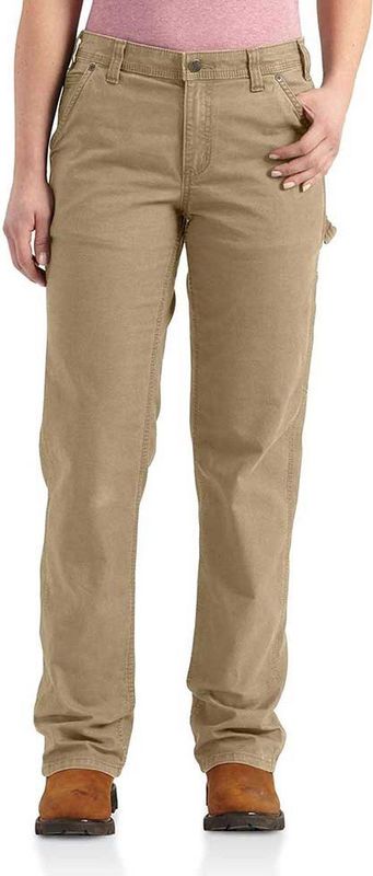 Carhartt - Crawford Werkbroek - Beige - Zand Stretch Canvas - Losse Pasvorm