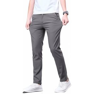Nette modieuze broek heren - Zakelijk en sportief - Elastisch - Casual - Grijs