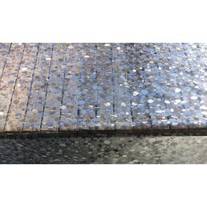 Hoogwaardig Transparant Tafellaken - Tafelzeil - Tafelkleed - Doorschijnend - Dessin met reliëf - Soepel - Afwasbaar - Rechthoekig – 140cm x 220cm - Stones