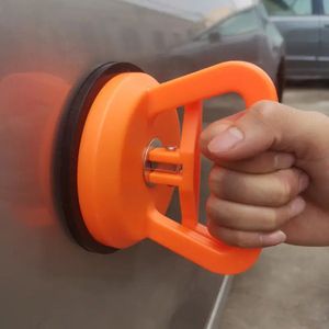 Auto-Deuktrekker Met Zuignap - Tweedelig - 1 Grote en 1 Kleine - Uitdeukgereedschap - Geschikt voor Reparatie Zonder Verven - Ideaal voor Deuken in de Carrosserie, Glas, Tegels en Spiegels - Oranje - 66 * 56 mm