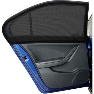 S&Dshopline® Zonwering voor baby's, voor kinderen, volwassenen en huisdieren, 2 stuks universele zonneklep, autonet met uv-bescherming/verblindingsbescherming, autoraam, zonwering voor achterruit (XL)