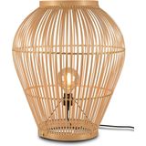 GOOD&MOJO Vloerlamp Tuvalu - Bamboe - Ø60cm - Scandinavisch,Bohemian - Staande lamp voor Woonkamer - Slaapkamer