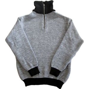Schipperstrui Heren Grijs 30% Wol 40% Polyester 30% Acryl Fijn Gebreid maat L