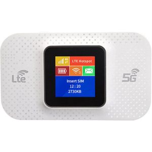 4G Mobiele WLAN-Router - 150 Mbps - SIM-Kaartslot -Ondersteunt 5G SIM-kaart - 3650mAh Batterij - Draagbare Hotspot - Voor Reizen & Thuisgebruik