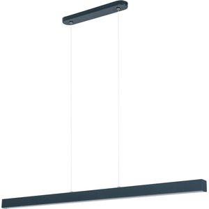 LED Hanglamp - Antraciet - 4K - Metaal - 96 cm - Verstelbaar - Industrieel - Plafondlampen - Woonkamer - Eetkamer